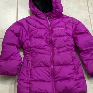 Girls Duck Down Columbia Coat. Size XXS (4/5)